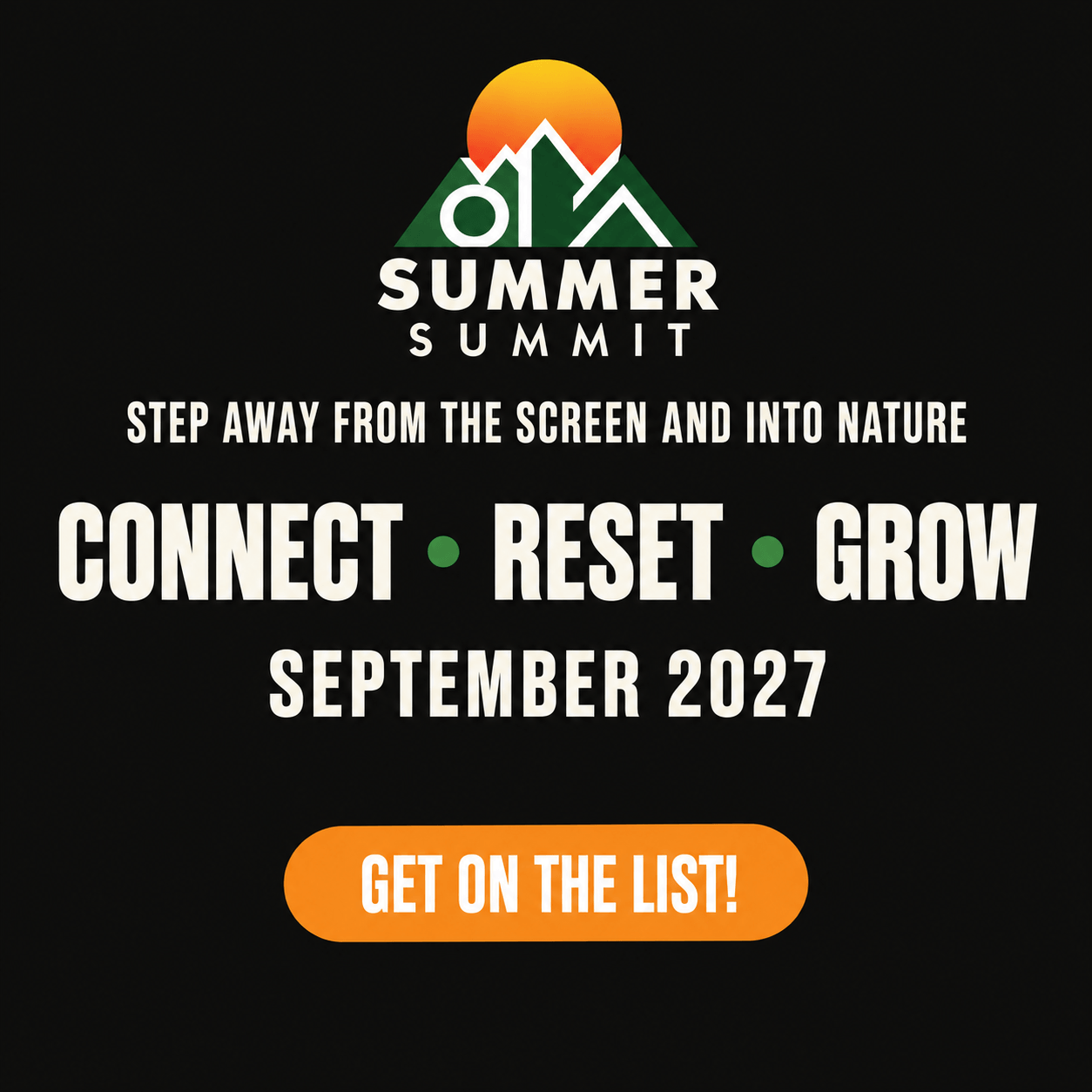 OLA Summer Summit: Connect, Reset, Grow. September 2027. Get on the List!
